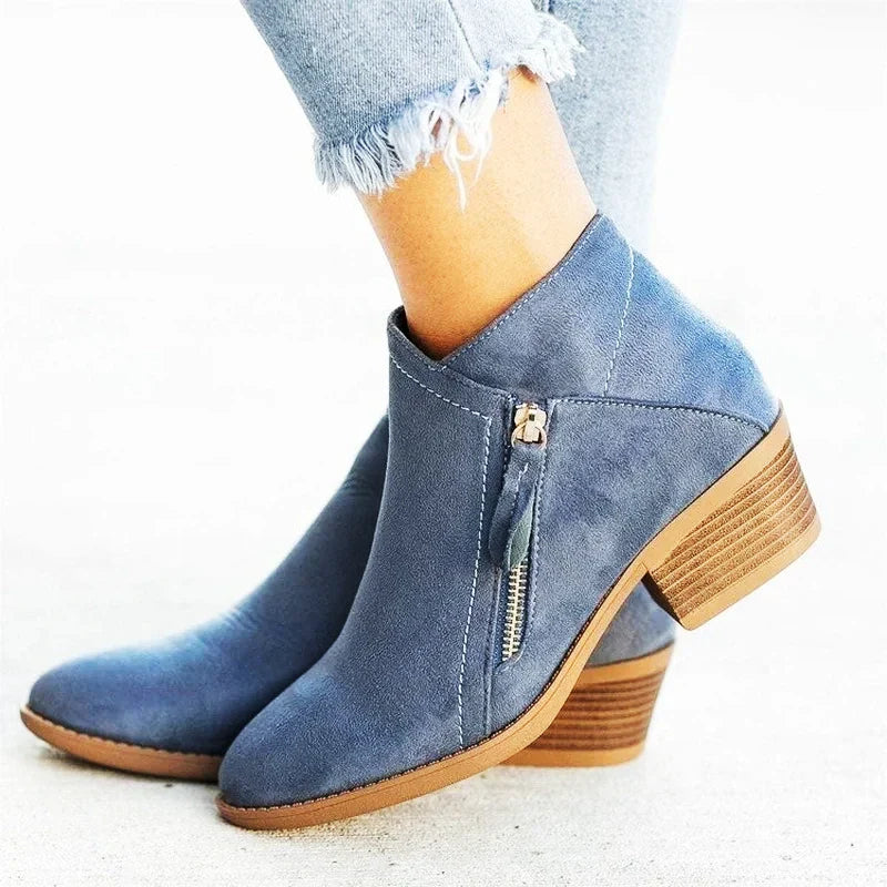 Ava Suede-Feel Bootie