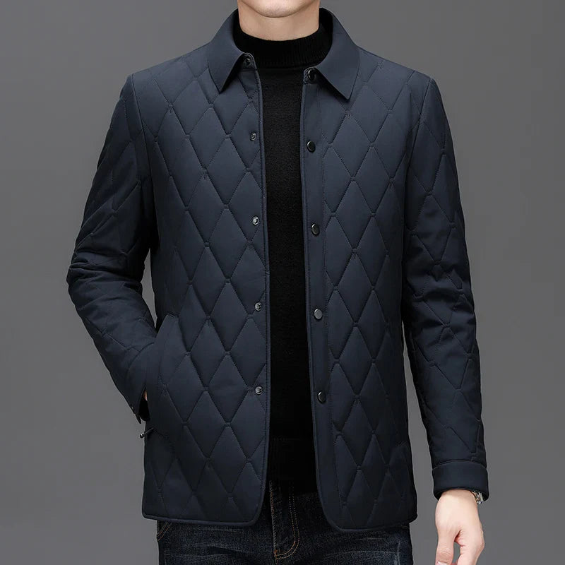 Grey Quilted Jacket