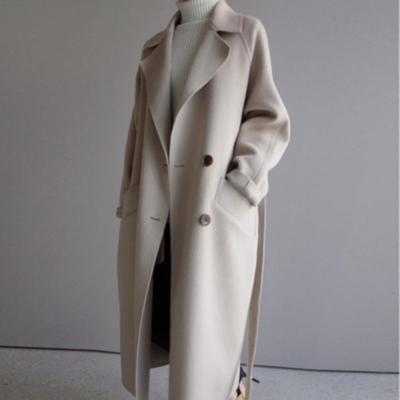 Clara Chic Long Wool Coat
