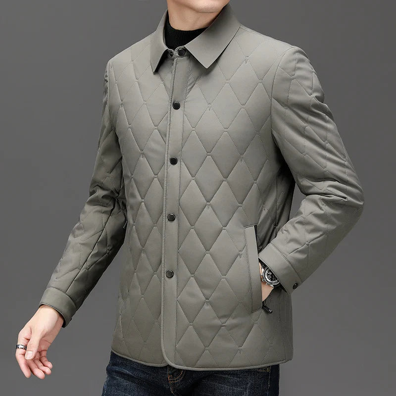 Grey Quilted Jacket