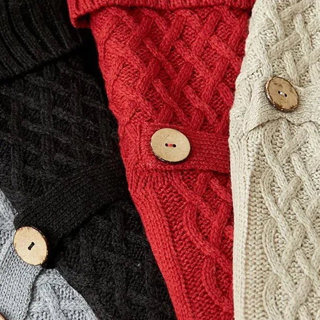 Snuggy Cable Knit Slipper Socks