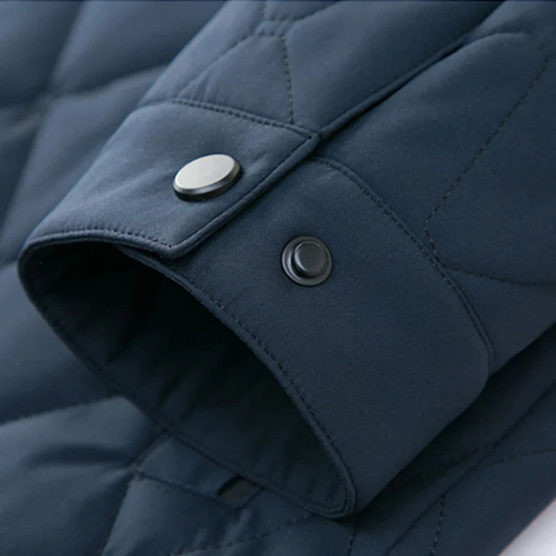 Grey Quilted Jacket