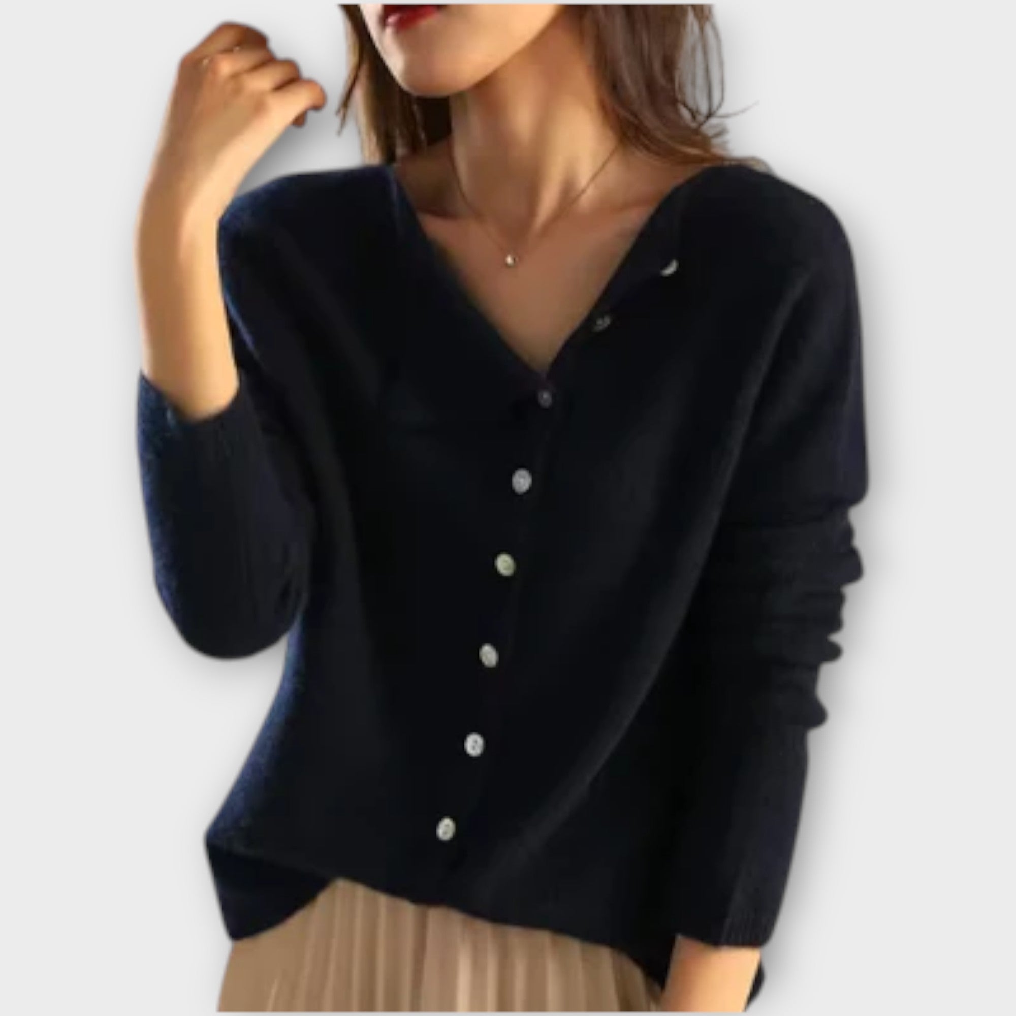 Seren Asymmetrical Knit Cardigan