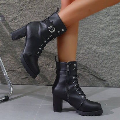 City Vegan Leather Platform Boot