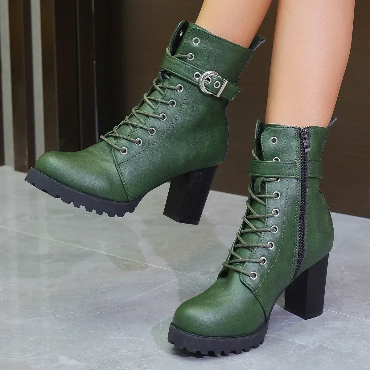 City Vegan Leather Platform Boot