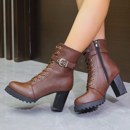 City Vegan Leather Platform Boot