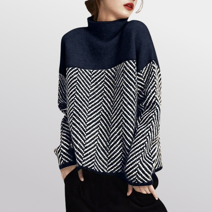 Soraya Luxe Herringbone Sweater