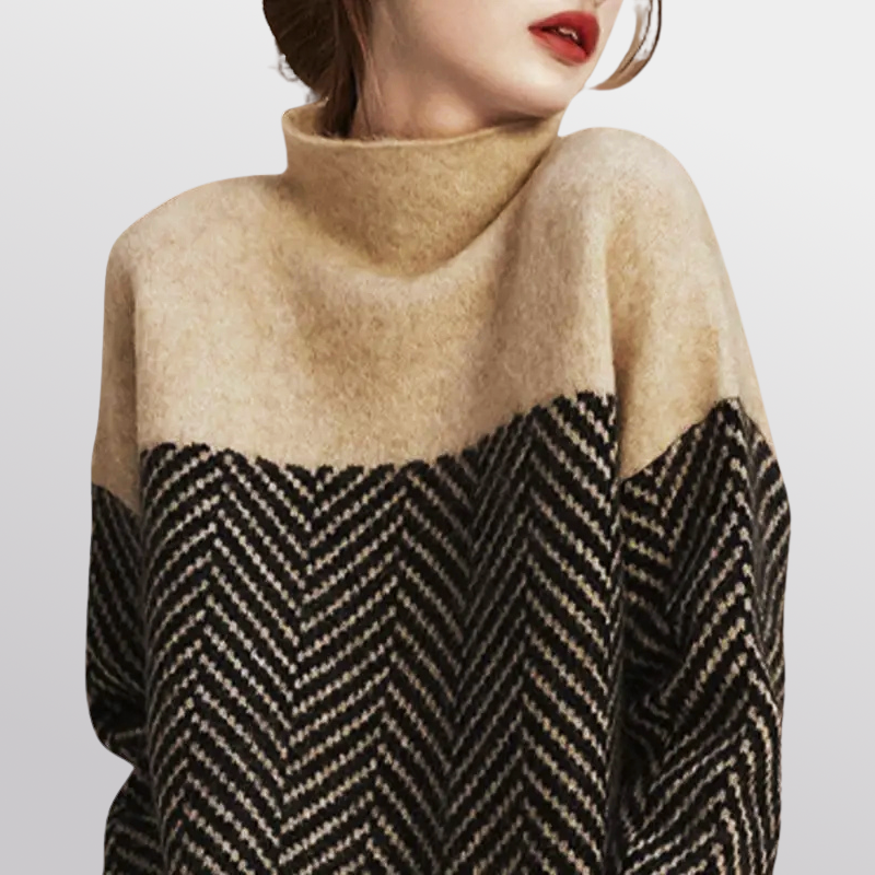 Soraya Luxe Herringbone Sweater