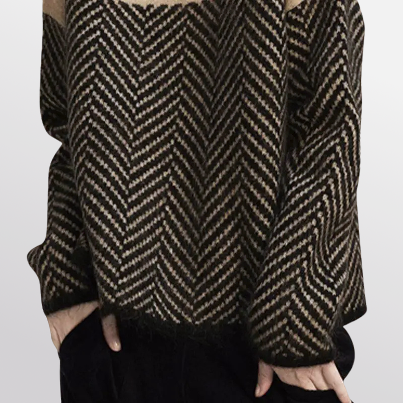 Soraya Luxe Herringbone Sweater