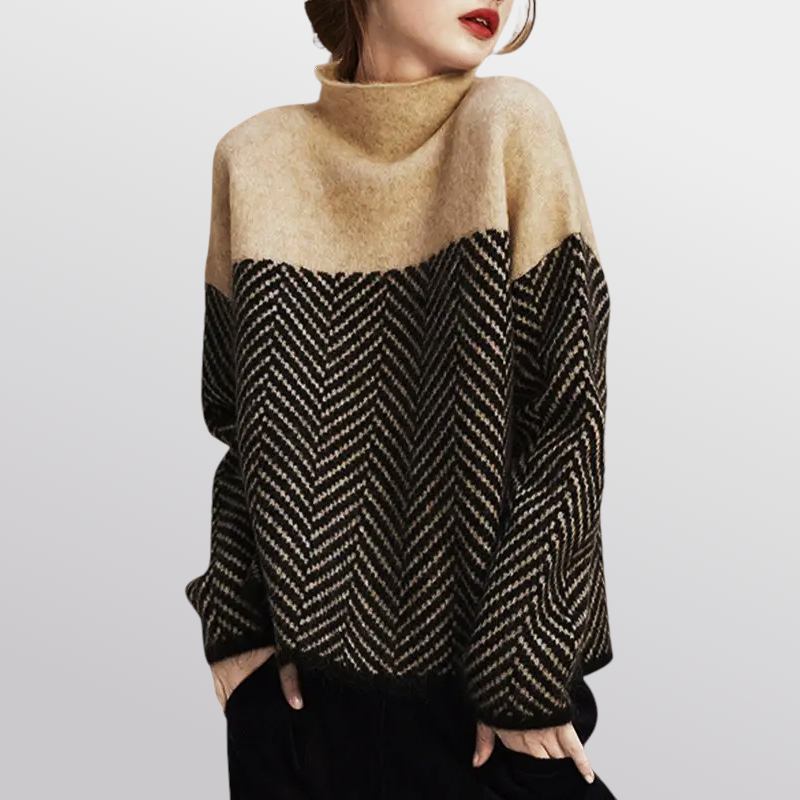 Soraya Luxe Herringbone Sweater