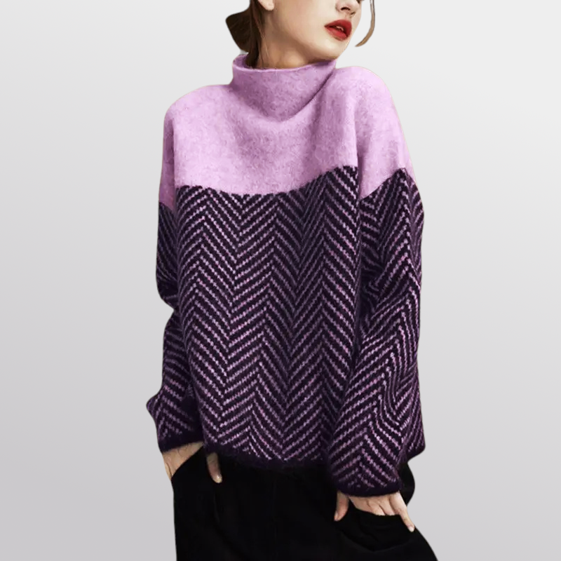 Soraya Luxe Herringbone Sweater