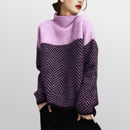 Soraya Luxe Herringbone Sweater