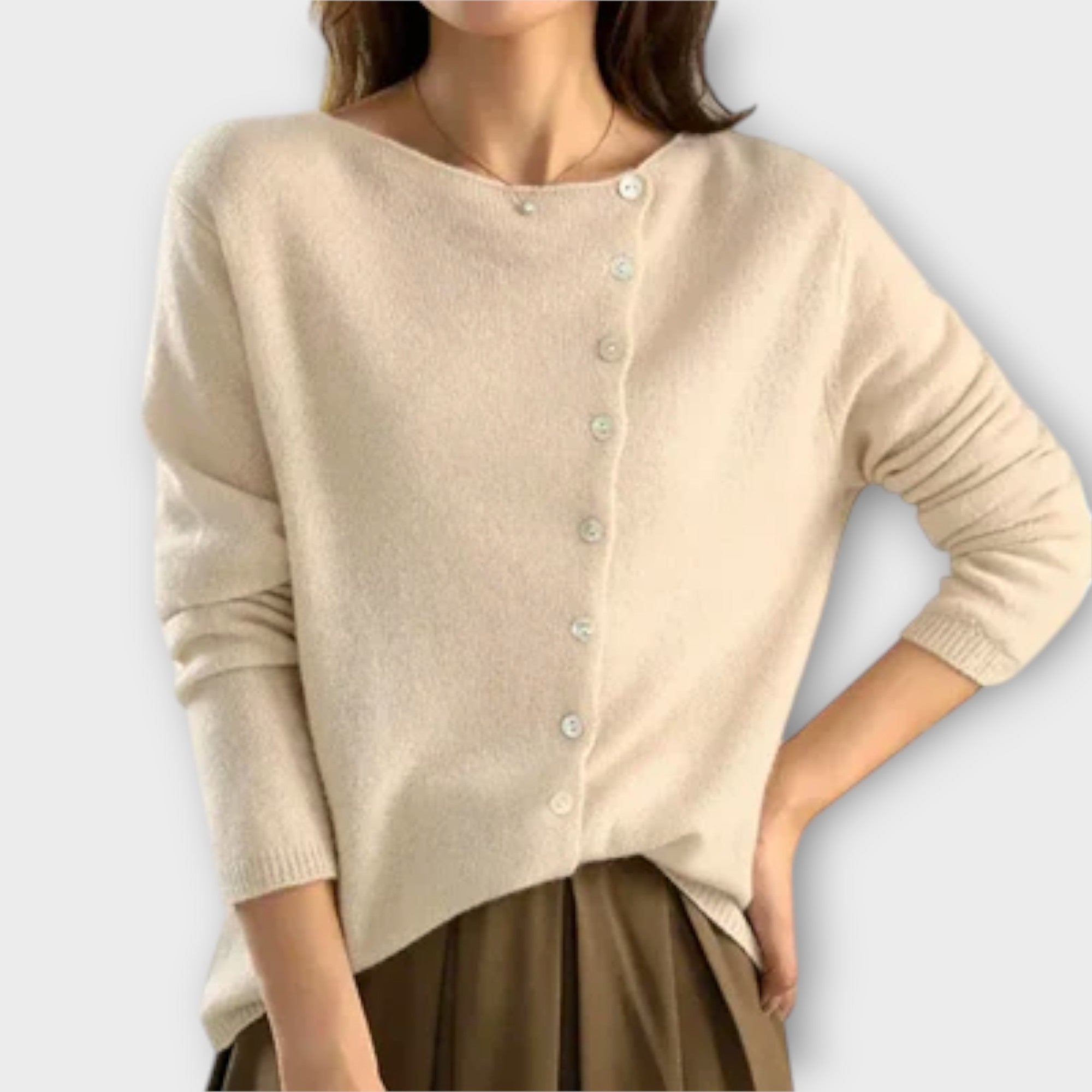 Seren Asymmetrical Knit Cardigan