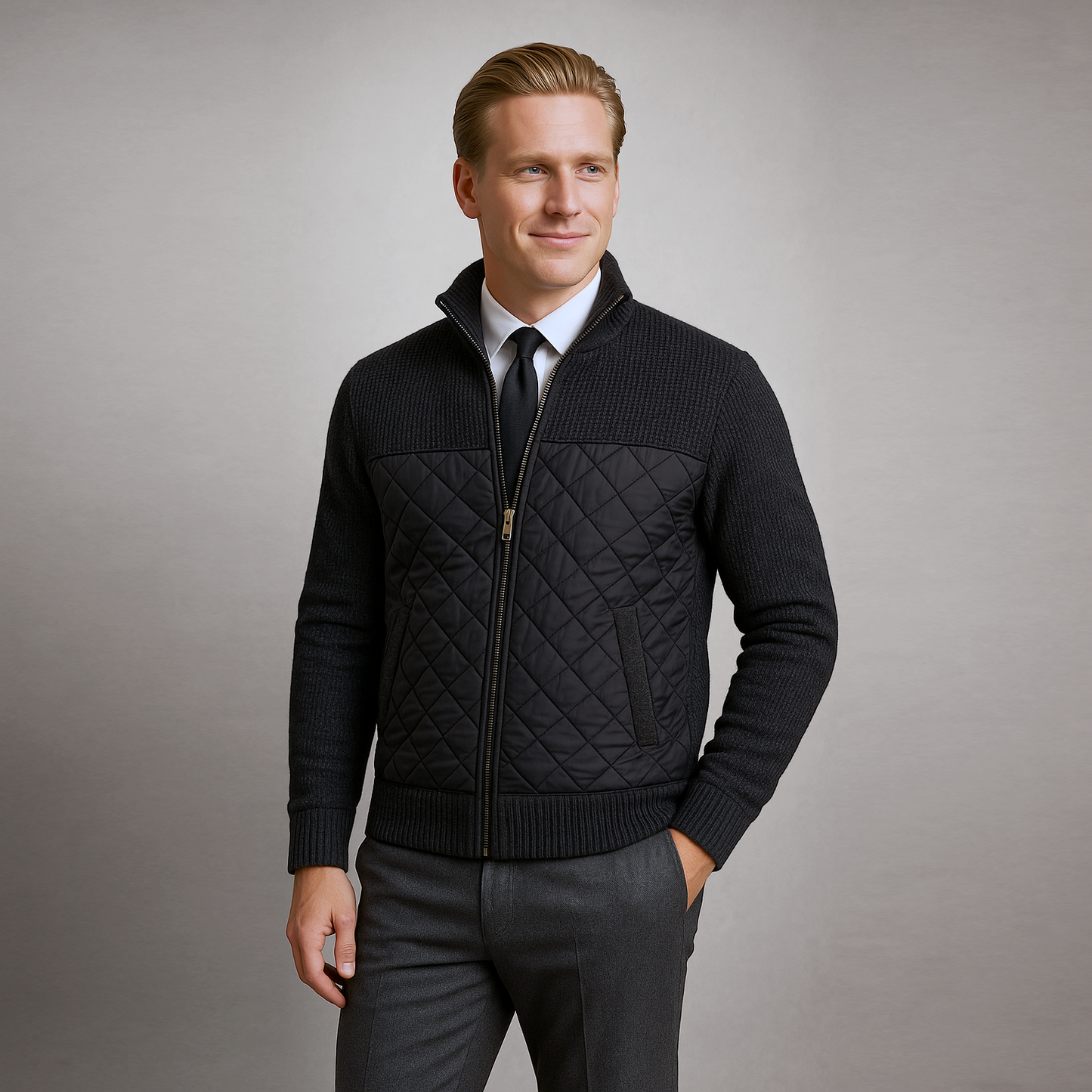 Hendriks Knit Panel Jacket