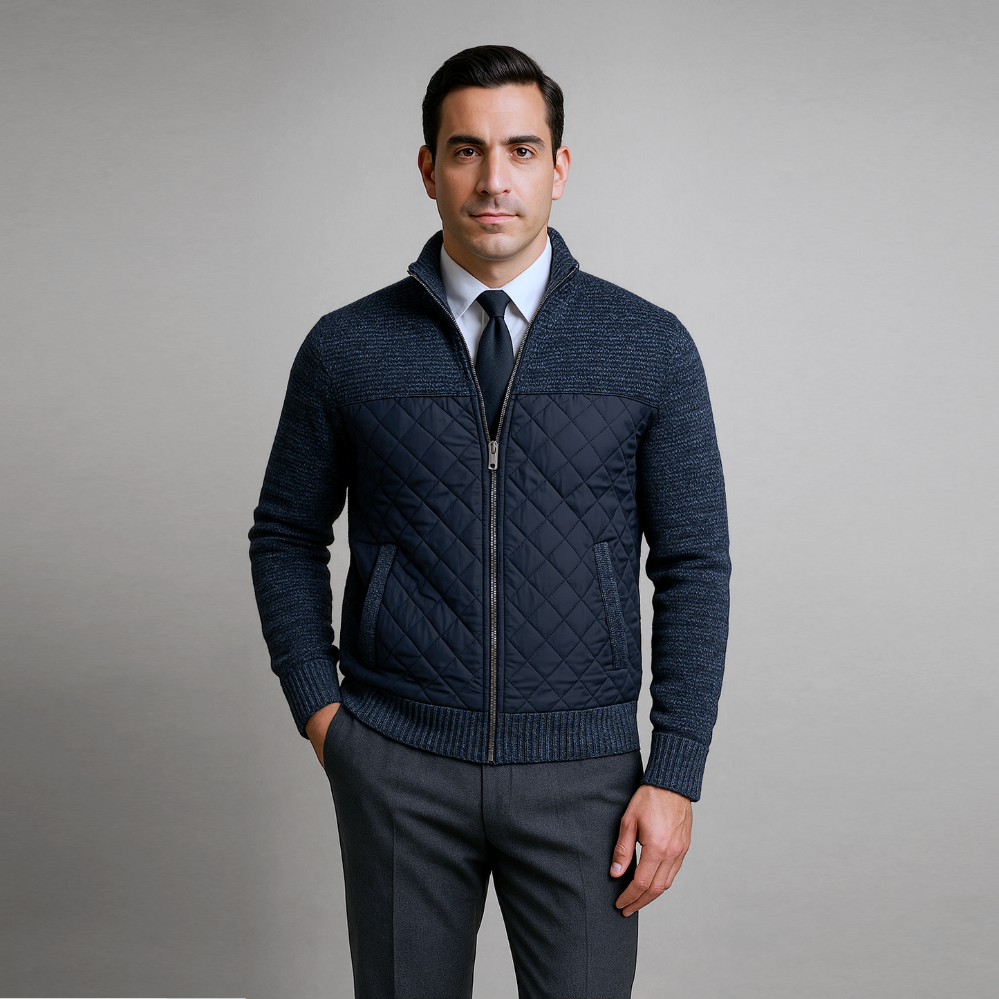 Hendriks Knit Panel Jacket