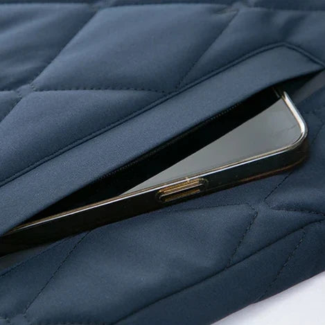 Grey Quilted Jacket