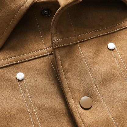 Noah Suede Trucker Jacket