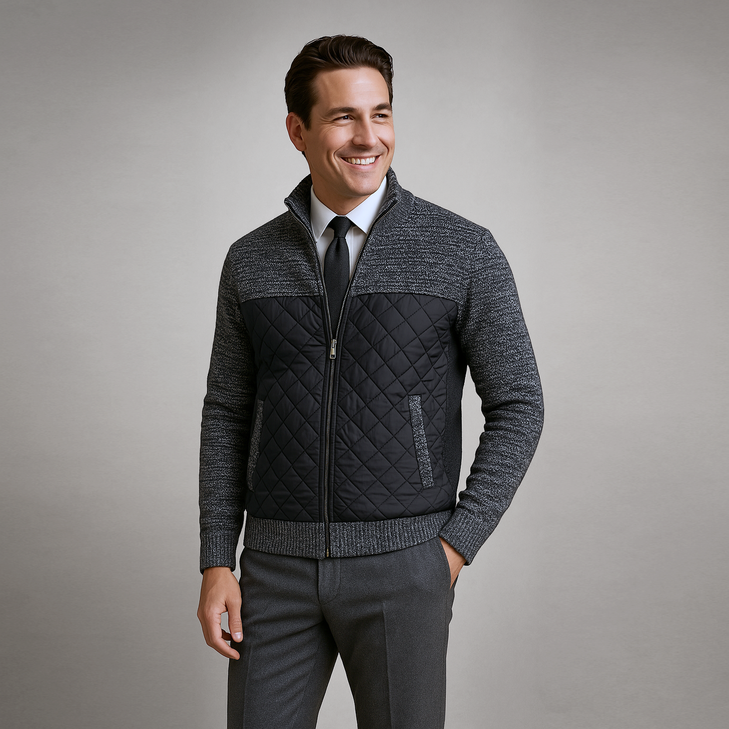 Hendriks Knit Panel Jacket